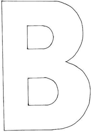 B majuscule - Coloriages lettres et chiffres - Coloriages - 10doigts.fr
